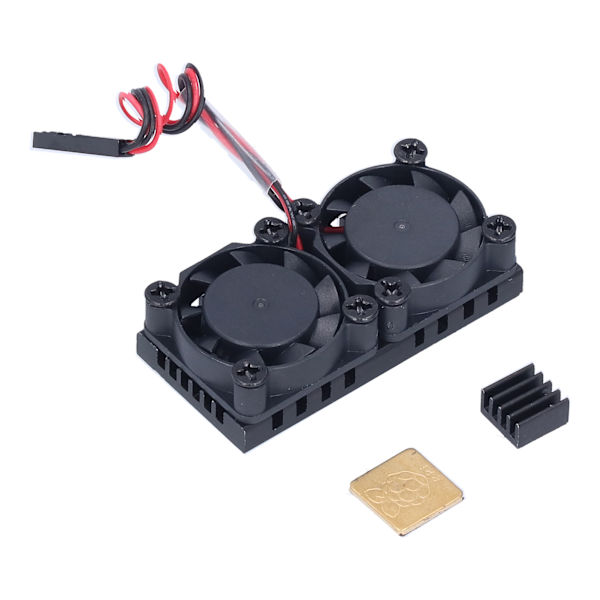 Køleventilatorer til Raspberry Pi Køleplade Køler ABS Lav støj til 3B 3B+ 4 4B