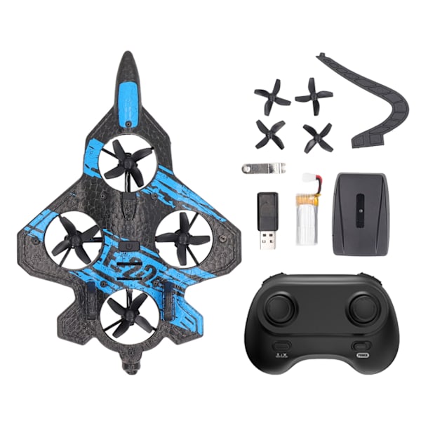 F22 RC Fighter Plane Drone 2,4GHz Fjärrkontroll Segelflygplan Leksaker för 14 år och uppåt Barn Vuxna