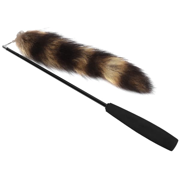 Cat Artificial Tail Playing Sticks Toy Pet Retractable Wand Funny Rod Interactive Toy