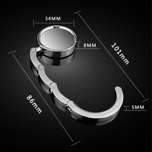 ##/2 st. handväskhållare vikbar metallväskhållare, bordsväskhållare##/[LD]
