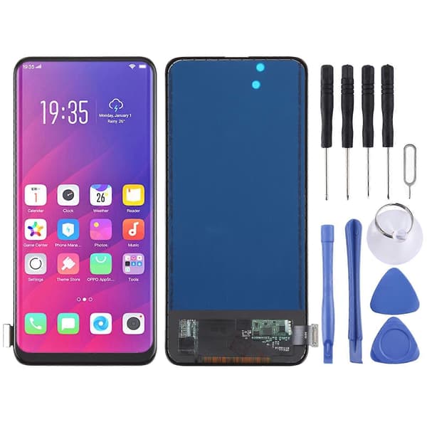 TFT LCD-skjerm for OPPO Find X med digitaliserer, komplett montering
