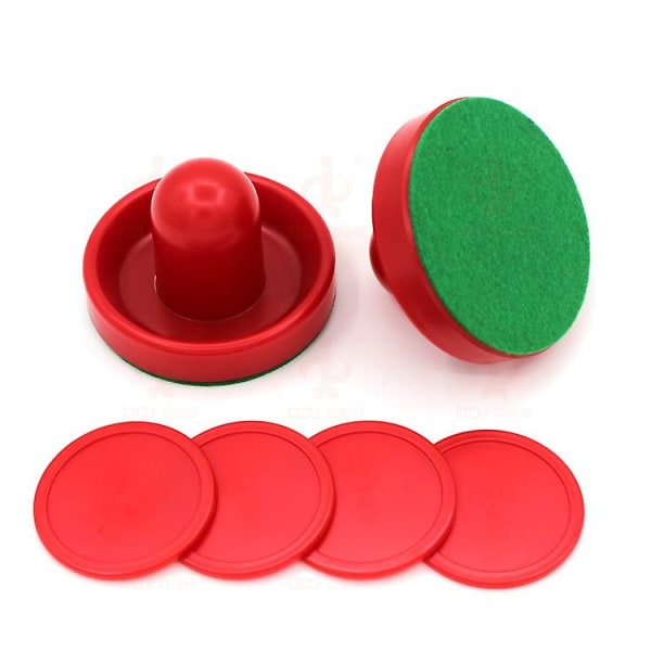 Air Hockey Pushers, Lett plast Air Hockey Målvakter Is Pushers Pucker Bord Spill Håndtak Ball Mallet Målvakter Red