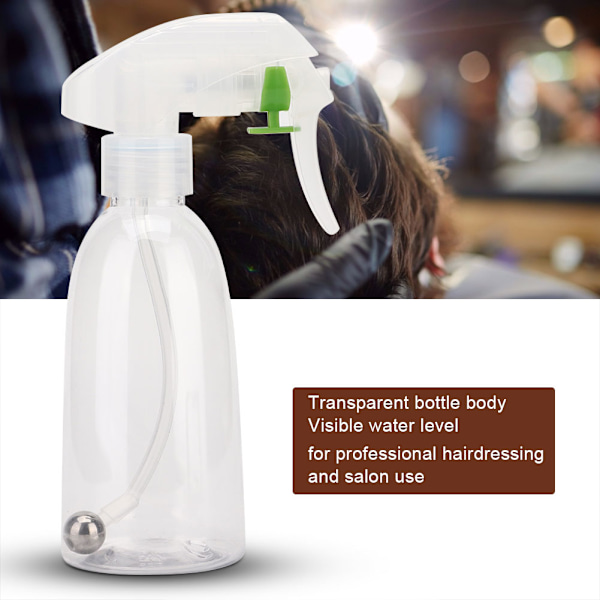 200ml Frisörsprayflaska Frisörsalong Mjuk slang 360 grader SprayflaskaVattenflaska