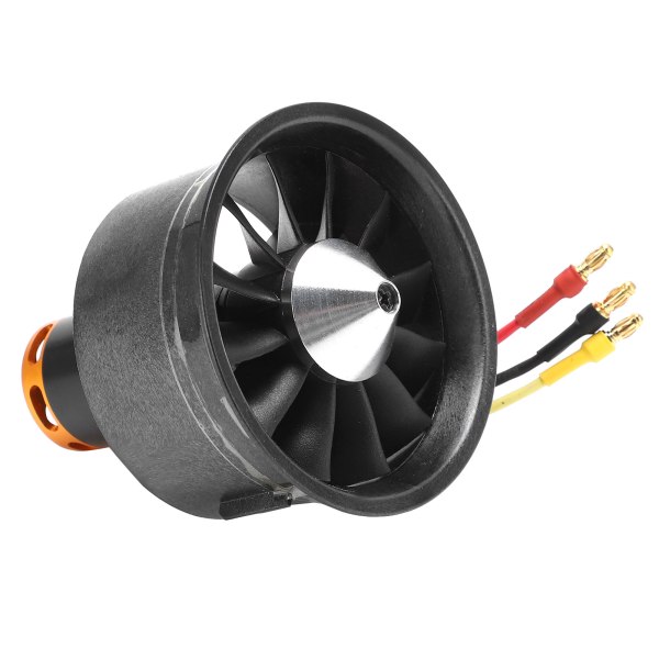 QXMotor 64 mm EDF-set 28222400KV borstlös motor med 12 blad kanalfläkt för RC-flygplan