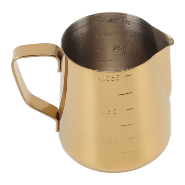 Mælkeskummer Dual Scale 304 Rustfrit Stål Mælkeskummer Kop Kaffe Dampkande Til Latte Art 350ML Guld