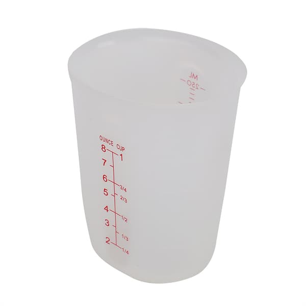 Transparent myk silikonmålekopp Visual Semipermeabel melkekopp (250 ml)