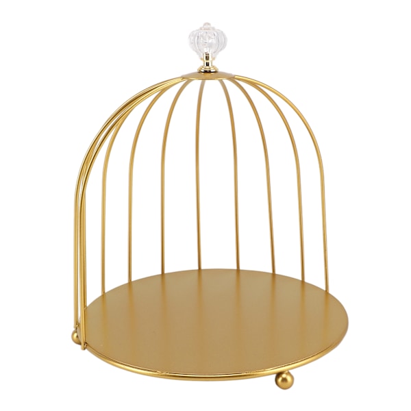 Fuglebur Kosmetik Organizer Guld Pladsbesparende Jern Unik Multifunktionel Fuglebur Sminke Stativ til Badeværelse Enkeltlags
