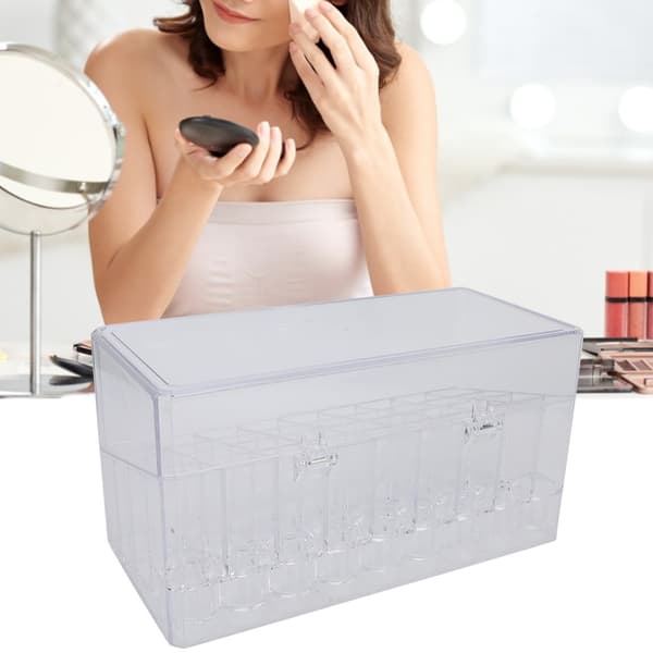 36 Grid Dustproof Transparent Lipstick Storage Case Organizer Storage Rack