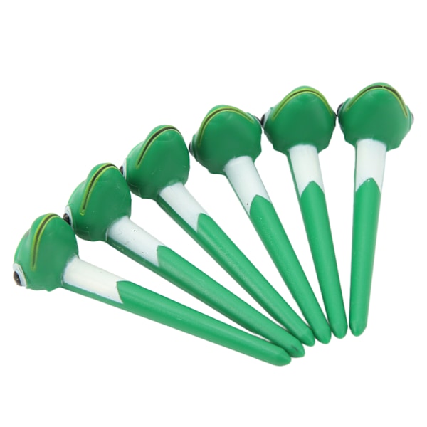 6 st golftees i plast med tecknad form golfboll tee professionell golfträning boll tees pack orm