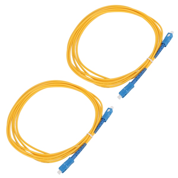 2 stk fiberoptisk kabel Gentagne gange brug Plug-in lås Keramisk materiale Fiber patchkabel