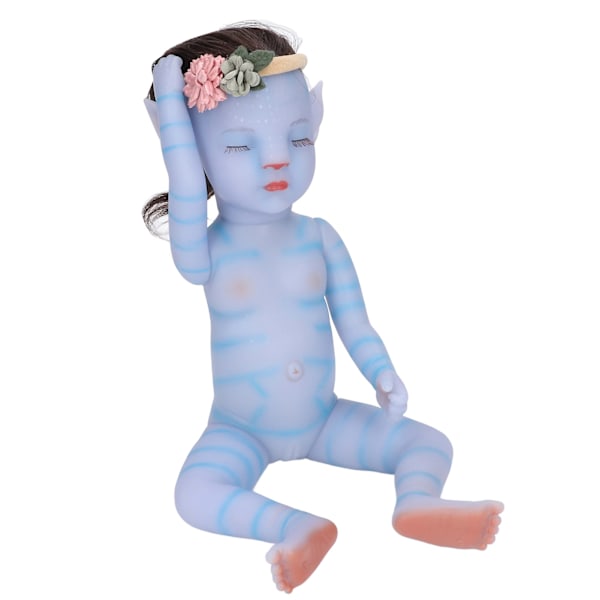 12 tums tecknad docka leksak flexibla lemmar Mjuk silikon Söta Reborn Dolls med Milk BottleGirl