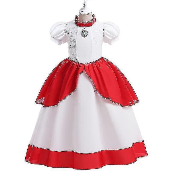 Super Mario Prinsesse Peach-drakt 140
