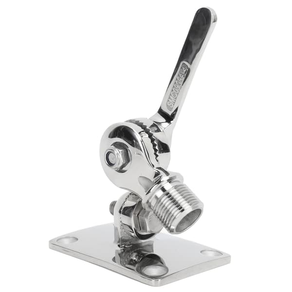 Marine VHF Antenne Basemontering 93 X 64mm Rustfrit Stål Justerbar Montering Basebeslag Til Båd Yacht