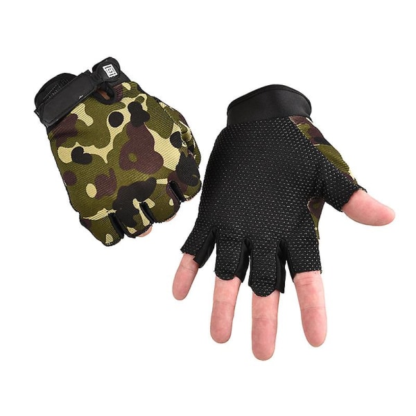 Man Tactical Gloves Lättvikts Andas Ridhandskar Cykel Halkfri Full Finger Half Finger Handskar Fiske