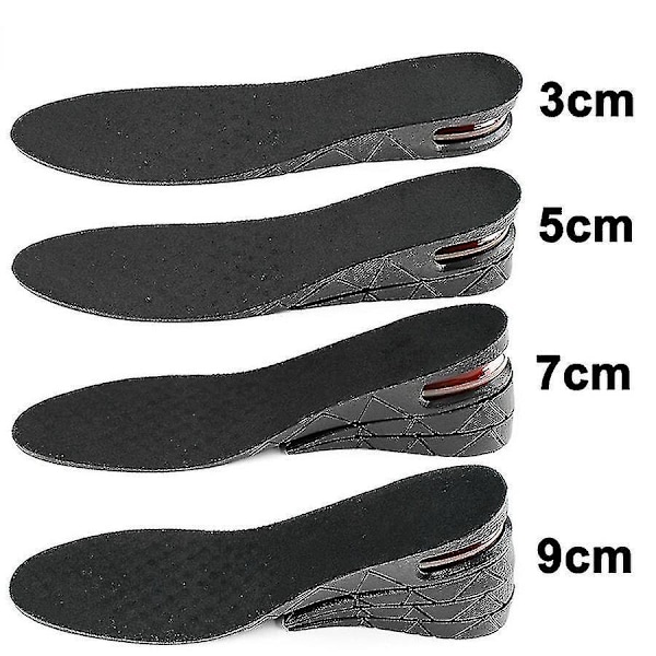 Höjdjusterbar Osynlig Innersula, 3cm till 9cm Höjdförhöjning