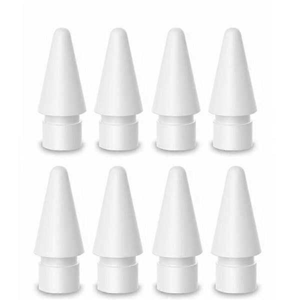 8-pak erstatningsspidser Kompatibel med 1. og 2. generation (hvid)[LD] White