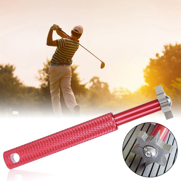 Humaniserad golfslipklubba tillbehör för räfflorslipverktyg med svanshängande rep Hål Röd