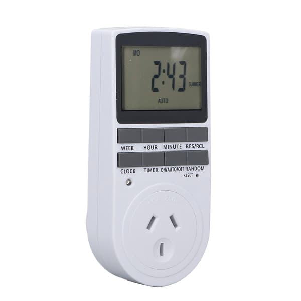 Digital Intelligent Energy-Saving Flame Retardant High-Power Timing Power Socket AU Plug 220-240V