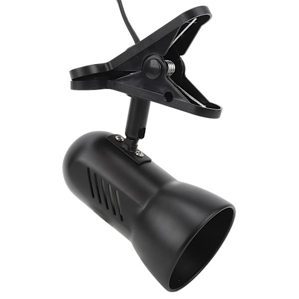 LED-klemme arbejdslampe 360 grader drejeligt hoved E27 Bordlampeholder Plug and Play Clip On Læselampe EU-stik 85‑265V