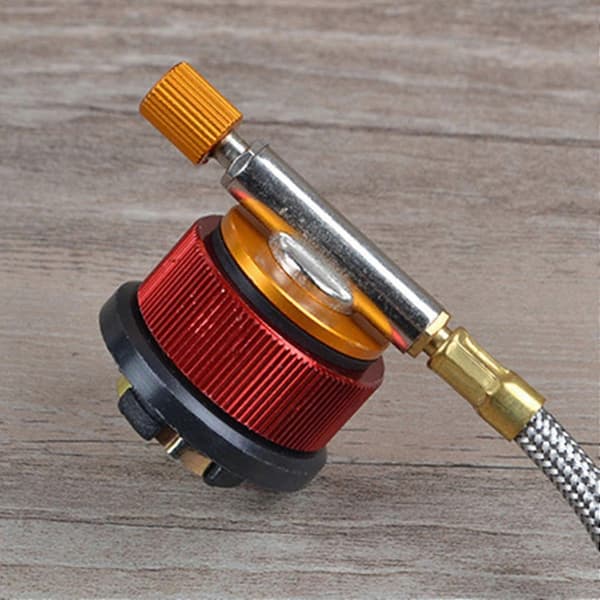 st campingköksadapter propanadapter lindalventil butanbehållare adapter cylinder gaspatron Orange