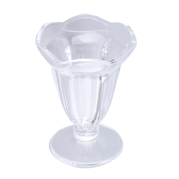 6 stk Glaskop Kreativ Unik Blomst Sundae Glaskop Multifunktionelle Transparente Dessertkopper