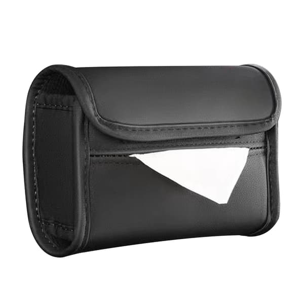 Svart Pu Läder Armstöd Tissue Box Hållare