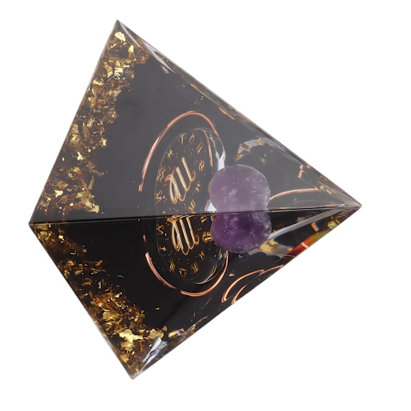 5 cm Orgonitpyramid för positiv energiläkning Kristallpyramidmeditation Orgonitpyramider Chakra Zodiac Energy Generator Jungfrun
