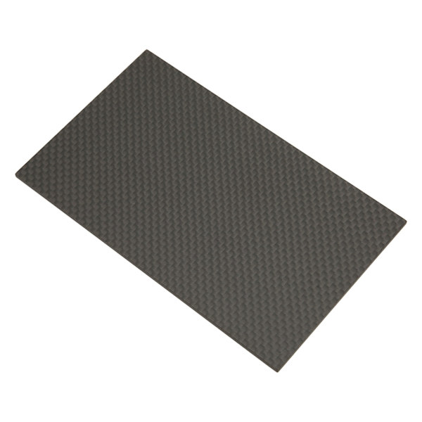 Høj styrke 3K kulfiberplade kypertøj mat korrosionsbestandig kulfiberplade til modelflylegetøj 75x125x2,0 mm/3,0x4,9x0,08 tommer