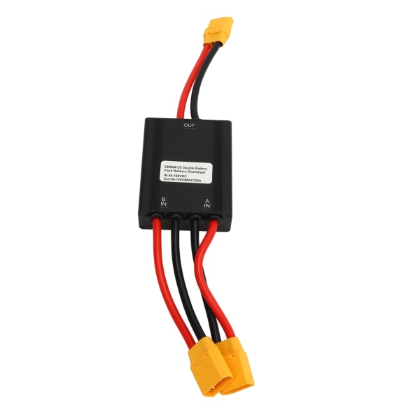 Elcykel dubbel batteriurladdningsomvandlare 40V till 100V Dubbelbatteri parallellmoduladapter för utbyte 120A
