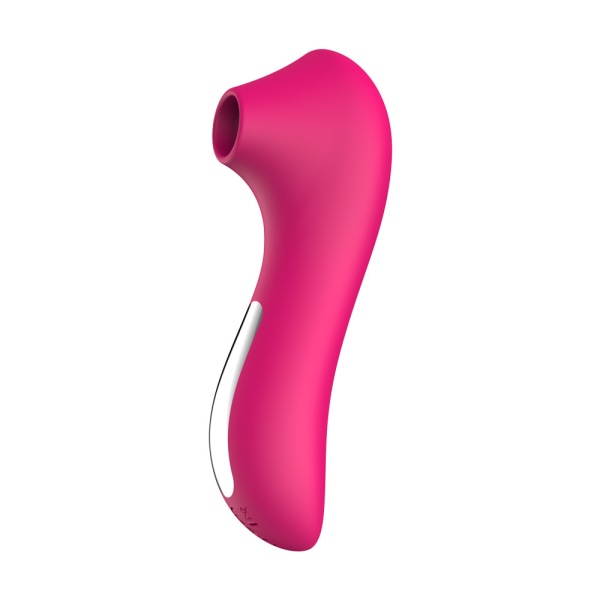 Clit sugande vibrator för kvinnor - rosaröd - G-punktsmassage genom tungslickning - silikonstimulator - bröstvårtsug