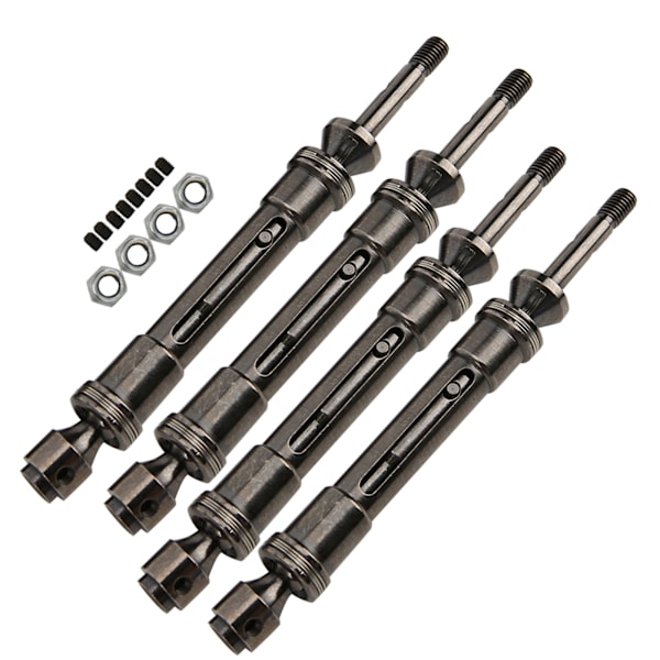 För Traxxas 1/10 Slash 4x4 SLA017 SLA018 Fram och bak transmissionsaxel i metall
