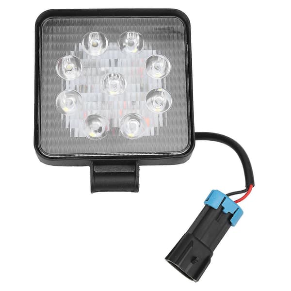 27W LED-arbejdslampe til bil, forlygte, køreforlygte, multifunktionel firkantet universal