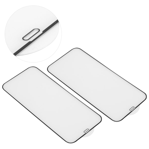 2 kpl Tempered Glass -näytönsuojaa iOS 12Pro Max:lle - Selkeä kuori
