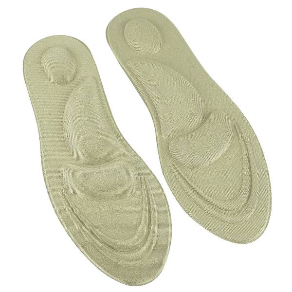Ortotiska innersula Flat Feet Arch Support Memory Foam Insole Shoe Pad Comfort Gold för kvinnor