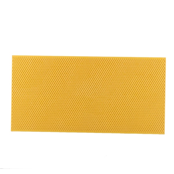 Plastic Beekeeping Frame with Comb Foundation Beekeeping Tool (Yellow)
