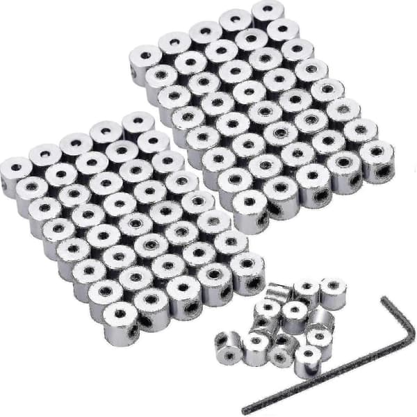 100 stycken stifthållare, stiftlås, stiftbackar, låsspänne med nyckel, 6 x 5 mm