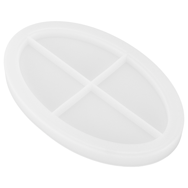 Epoxy Resin Støbning Frugtbakke Form Silikone Dekorativ Bakke Plade DIY Form Tilbehør Oval Glat Bakkeform