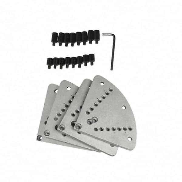 8" platt svarvchuck för träsvarv - nyckel- och rullchuck med buffertsats SilverBlack