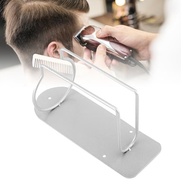 Rustfrit Stål Frosting Clipper Holder Display Stativ Hårklippere Stativ Hylde Tilbehør Sølv