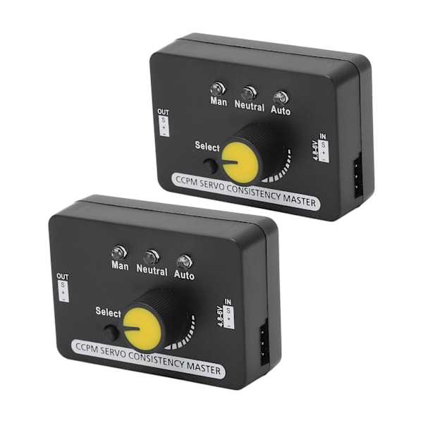 2PCS RC Servo Tester Manual Speed Control MCU Control Servo Consistency Master for Motor DC4.8-6V
