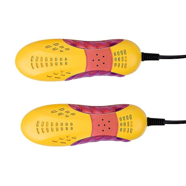 Kevyt kenkien kuivaussuoja Hajudeodorantti Kuivaa laitteen kengänkuivauskoneen lämmitin valolla Yellow UK Plug