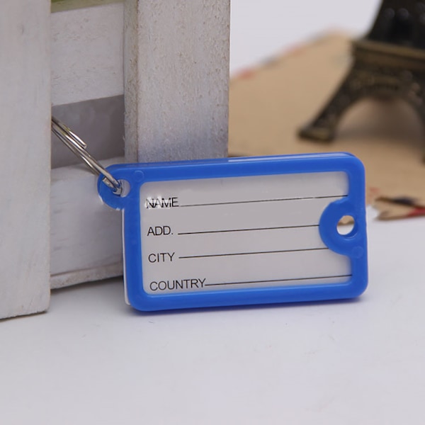72PCS Keys Identifier Lätt att spela in och identifiera Färgglad PP-nyckeletikett för Office School Home