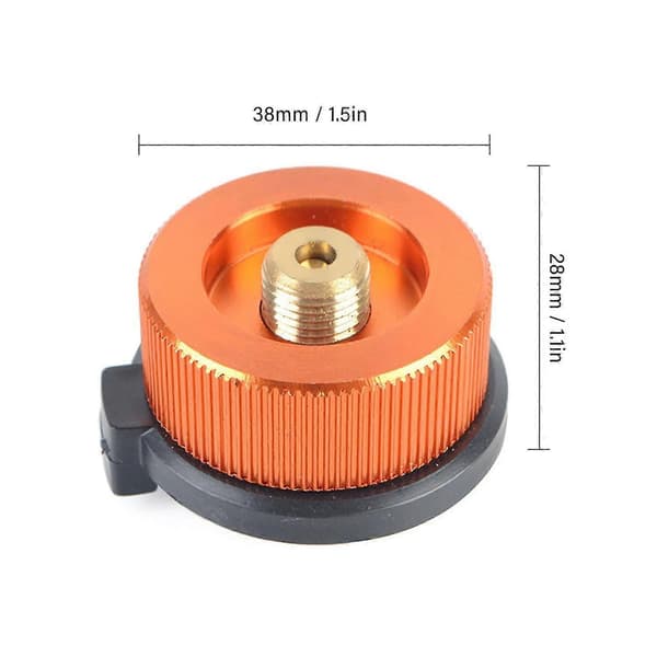 st campingköksadapter propanadapter lindalventil butanbehållare adapter cylinder gaspatron Orange