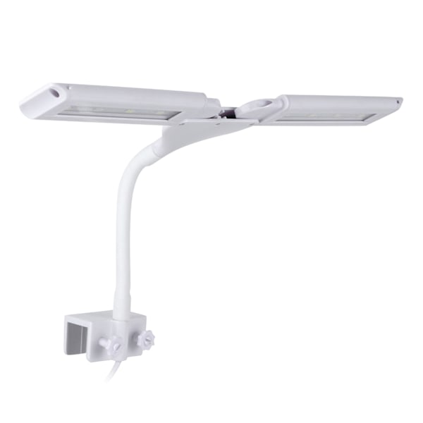 Akvarie Klipslampe med Kontrolbryder USB-stik 4 Rækker Bredvinkel Akvarium LED-lampe 100-240V US-stik
