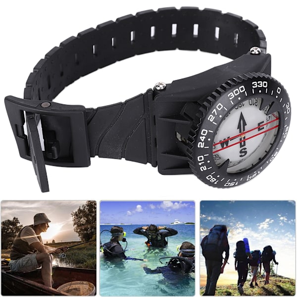 Högkvalitativ vattentät handledskompass Underwater Aquatics Scuba Diving Kompass för dykare