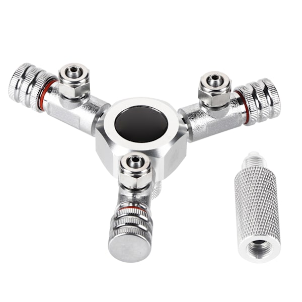 Akvarium CO2 Splitter Ventil Multi Vejs Akvarieregulator 3 Vejs