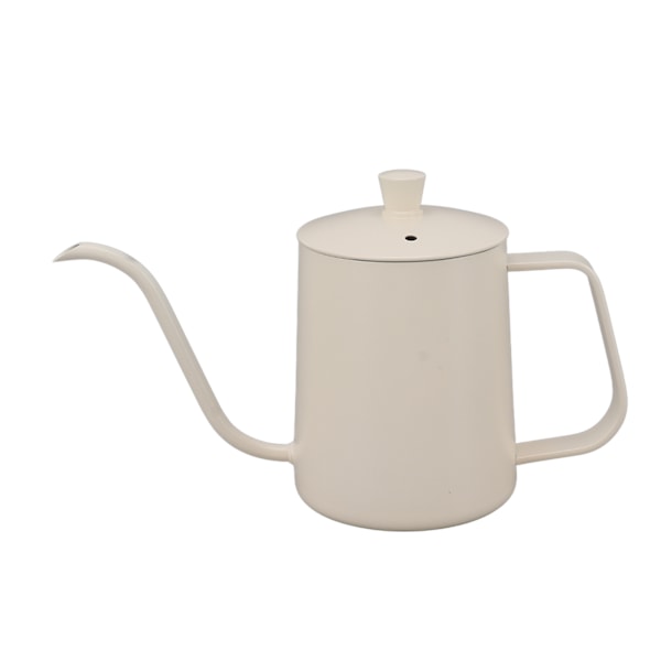 Lille Hæld-Over Kaffe Kande i Rustfrit Stål Præcis Kontrol Kaffe Svanehals Tud Vandkoger til Dryp Kaffe Hvid 600ml