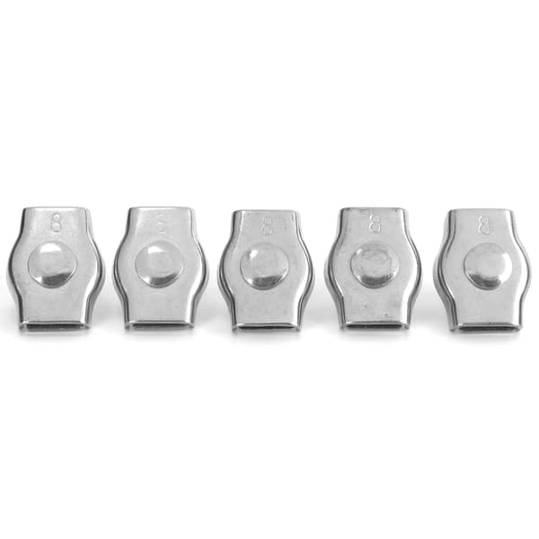 5 st. Repklämma Simplex Rostfritt Stål Marin Maskinvara Fixering för Skogsbruk 8mm/0.31in