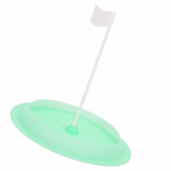 Golf Putter Øvelse Silikon Disc Hull Putting Cup Innendørs med Plast Target Flagg