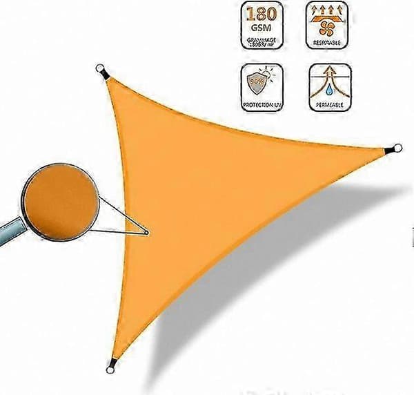 Triangulärt solskyddssegel 3x3x3m vattentätt UV-resistent